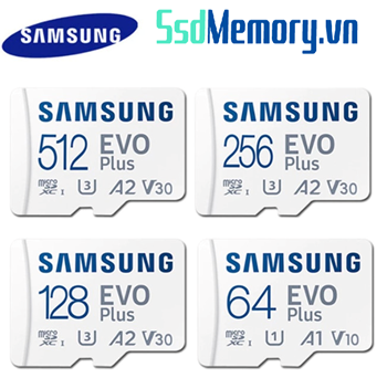 Thẻ nhớ MicroSD Samsung Evo Plus - 512GB A2 U3 V30 - 160MB/s