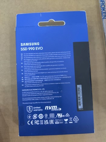 Ổ cứng SSD Samsung 990 EVO 1TB - M2 2280 PCIe Gen4x4 NVMe, MZ-V9E1T0BW (600TBW)