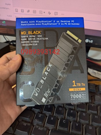 Ổ cứng SSD WD Black SN850 1TB HeatSink - M2 2280 PCIe Gen4x4 NVMe (600TBW)