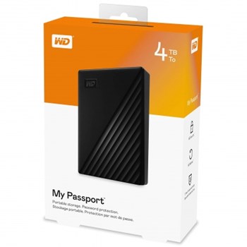 Ổ cứng di động WD MY PASSPORT 4TB USB 3.2 Gen 1 - BH 36 tháng