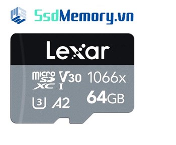 Thẻ nhớ microSD Lexar Professional 1066x A2 U3 V30 - 64GB